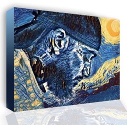 Nipsey Hussle Starry Night unique canvas wall art size 16x20