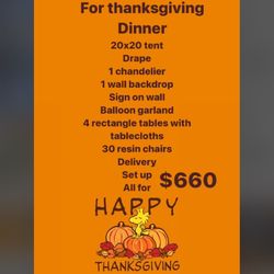 Thanksgiving Set Ups 