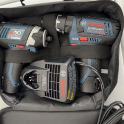 BOSCH 12-Volt Max Lithium-Ion 2-Tool Cordless Combo Kit CLPK241-120, Blue