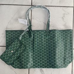 Goyard Tote Green Bag Purse *send Offers*