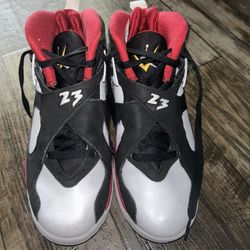 Nike Air Jordan 8 Retro GS Paprika Black & White