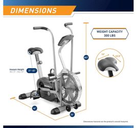 Marcy Air Resistance Exercise Fan Bike 