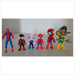 Marvel Spidey and His Amazing Friends Action Figure Lot (6 Figures)