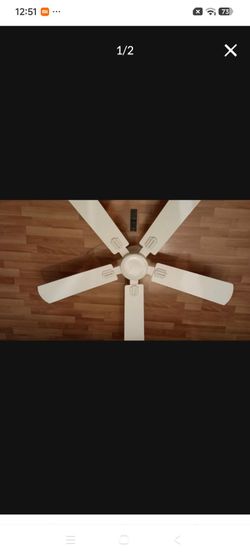 Brand new 52" ceiling fan with dc motor and dimable light
