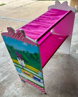 Girls book shelf storage organizer