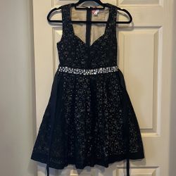 Cute A Line Black Dress