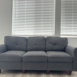 Gray 3 Seater Fabric Couch