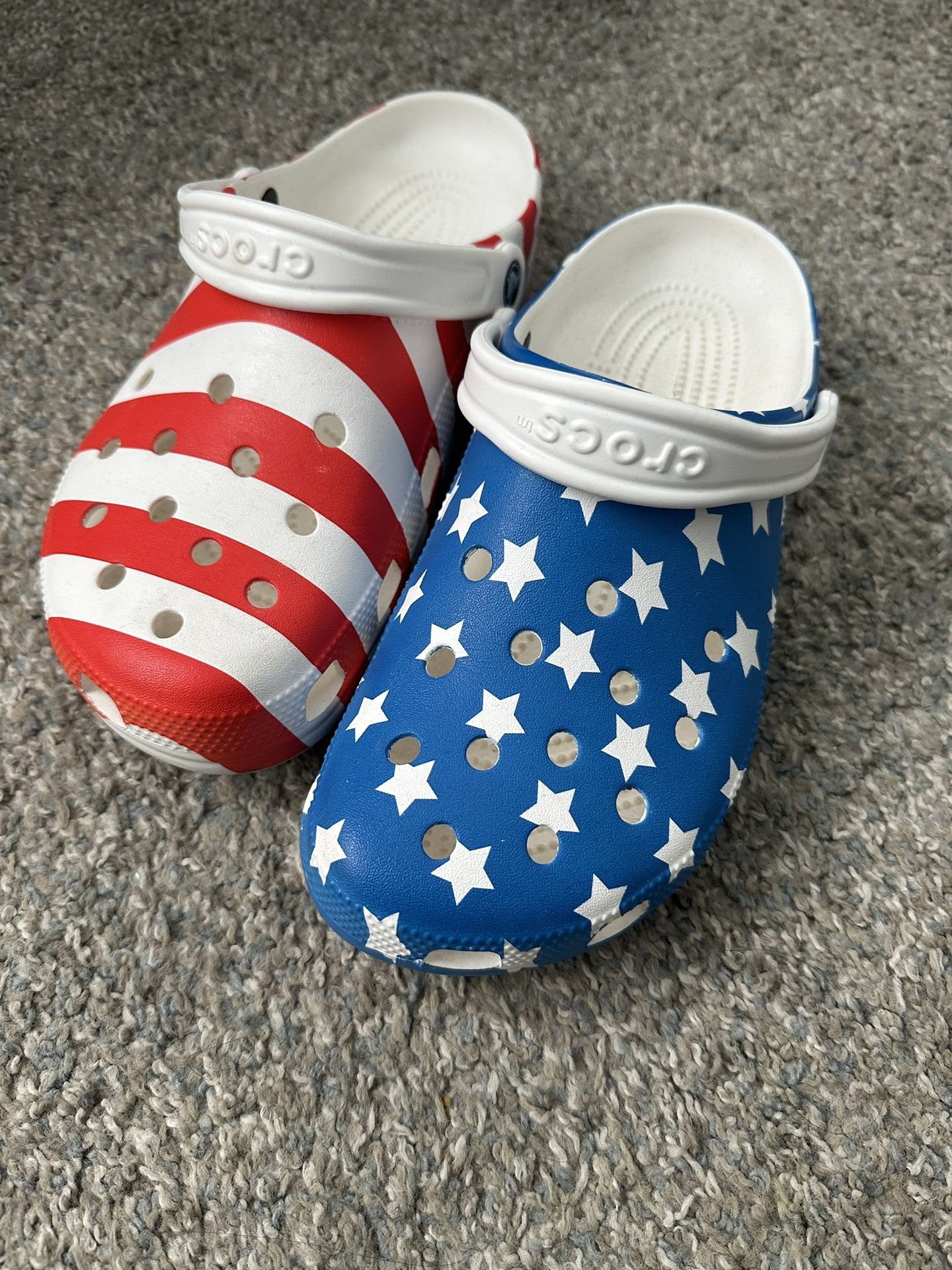 American Flag Crocs Size 9 Men Size 11 Women