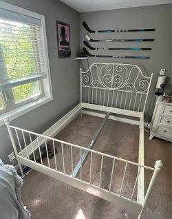 Free delivery - Ikea Queen metal bed frame
