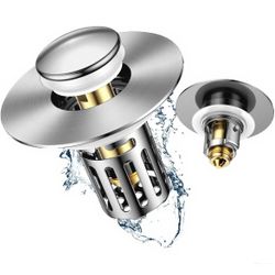 Sink Drain Strainer, Mainly Used in Bathrooms and Kitchens, Made of Stainless Steel, Has Water Collection Property