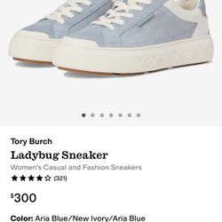 Pls Make An Offer ( Brand New Tory Burch Denim Leather Sneaker Shoes 