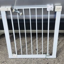 First Alert Walk Thru Dog Baby Gate for Doorway With Door Fits 29"-38"