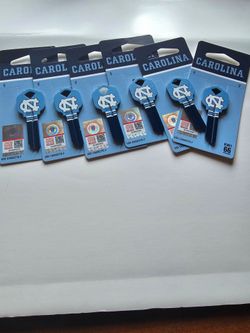 UNC Carolina Tar Heels Key Blanks – Set of 6