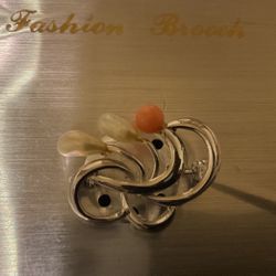 Silver Tone Brooch