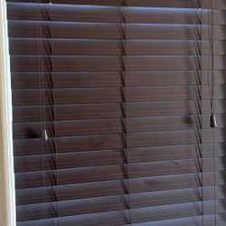 Home Decorators Collection Premium Faux Espresso Wood Blinds - Persianas 