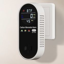 NEW Carbon Monoxide Detector 3 in 1, Carbon Monoxide Detector Plug in Wall W/ Temperature & Humidity Display !