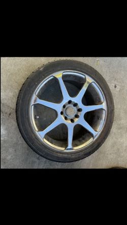 1 — 215/45r17 4x100 4x3.94 4x114.3 4x4.5 Honda Civic Fit Miata Xa Xb Ia Echo Accord Versa Sentra Wheel Rim Good Treads Tire!!!!!!!!!