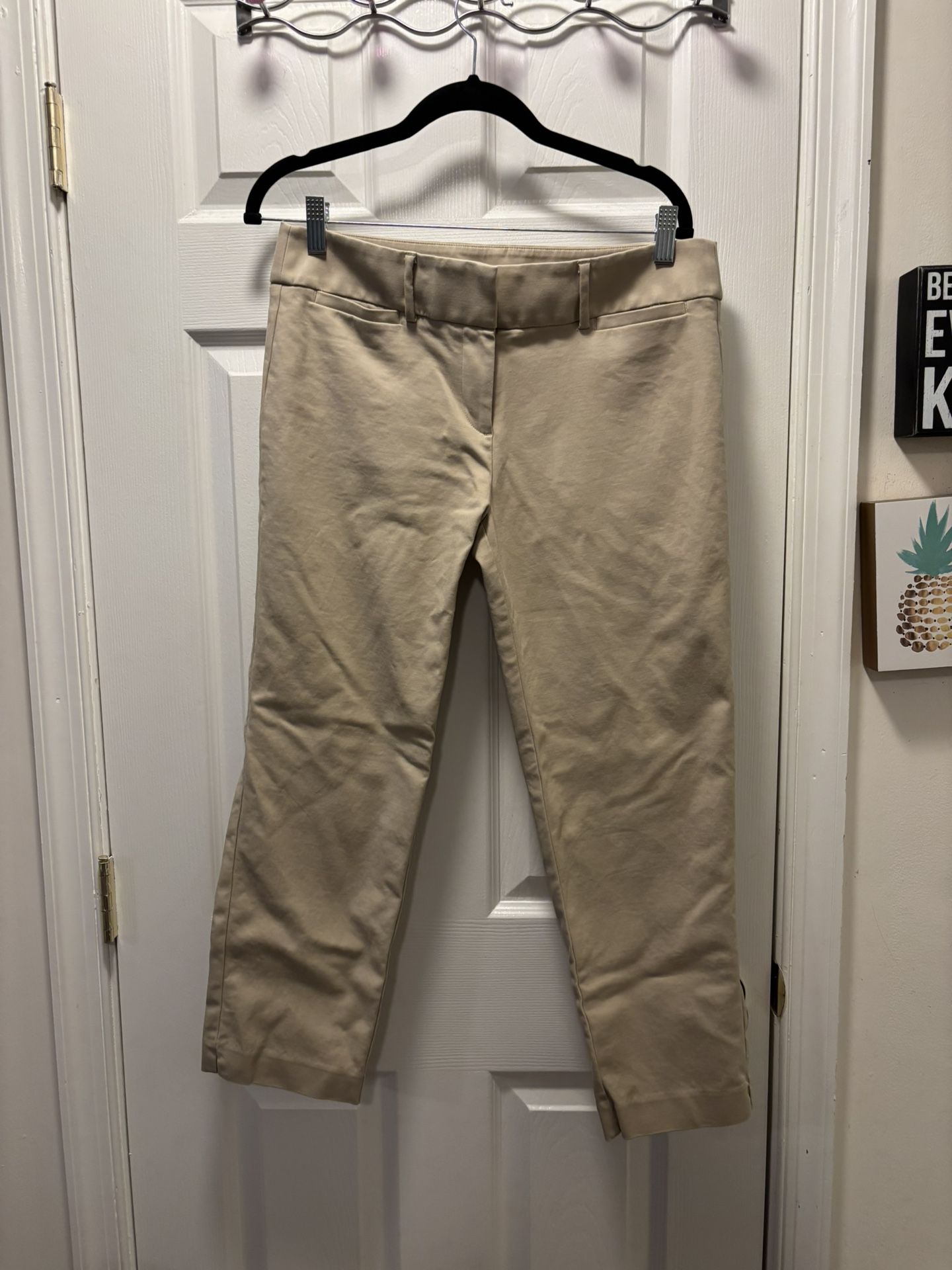 Khaki Cropped Pants