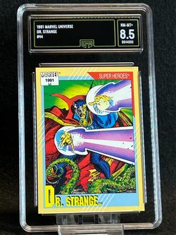 1991 Marvel Universe 🔥 Dr. Strange 🔥 GMA 8.5 NM-MT 💎 - Marvel Super Hereos