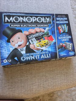 Monopoly Super Electronic Banking Board Game