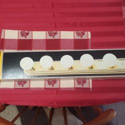 36" Polished Brass Bath Bar Light