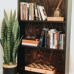 Wood bookcase