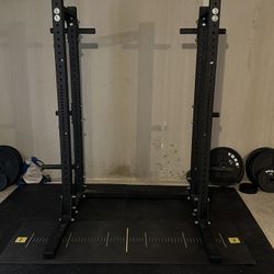 Rogue SM1 Squat Rack w/ Half Rack Extension