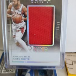 Bulls Coby White Jersey Card