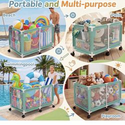 Pool Storage Bin Swimming Pool Storage Bin Pool Noodles Holder Organizer 