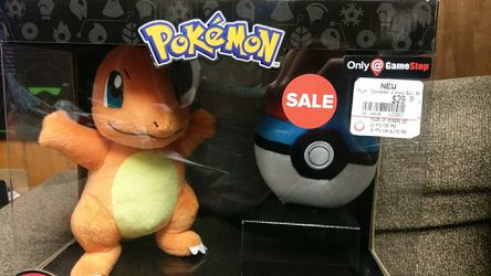 Pokemon Charmander plush with great ball