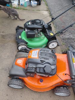 2 self propelled mowers