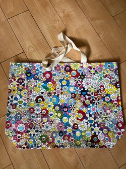 Kaikai Kiki Takashi Murakami Collaboration Tote Bag Reusable 23.5 x 17  in NEW
