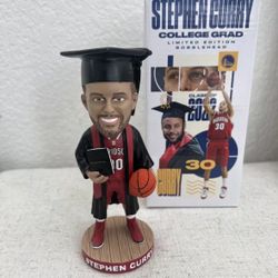 Golden State Warriors Steph Curry Davidson College Grad 10/18/23 Bobblehead New