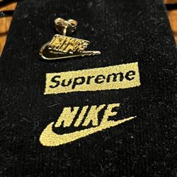 Supreme Nike 14k Gold Earring Supreme X Nike Earring FW18 Supreme