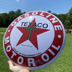 Texaco Done Sign 16”