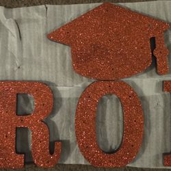 Decorative LED Red Glitter Sign