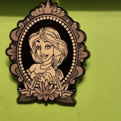 Disney Princess Jasmine Cameo Portrait Enamel Metal Pin Blind Box Series 