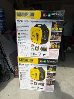 2-Champion Generators 2500 watts
