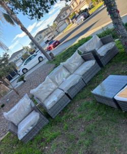 Six Piece Patio Furniture Set Outdoor Patio Furniture High Quality Patio Sofa Set 🆕🚛🚎