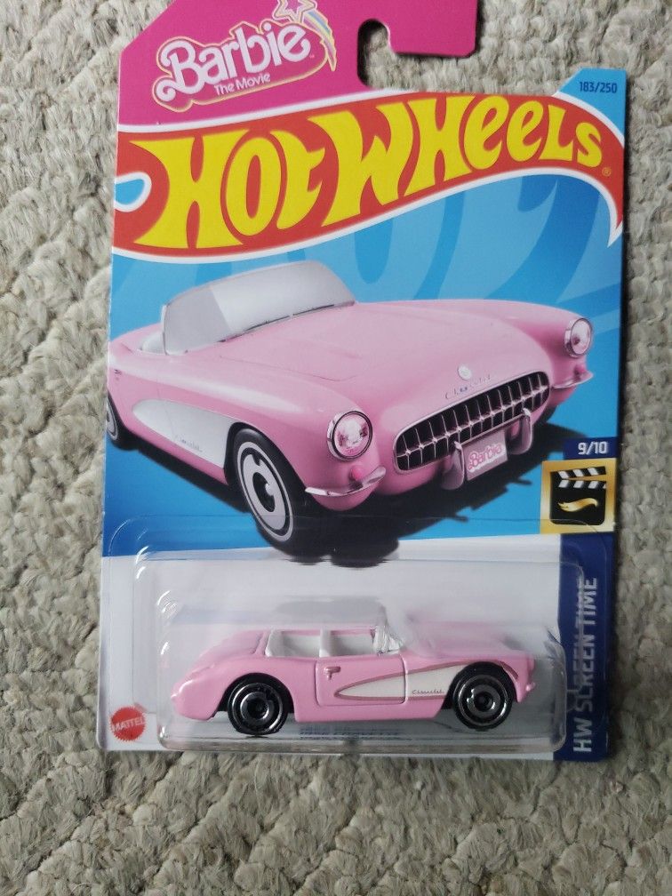 Barbie Hot Wheels 56 Corvette new condition