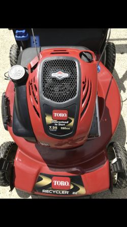 Toro lawnmower 7.25hp. 190cc self propelled