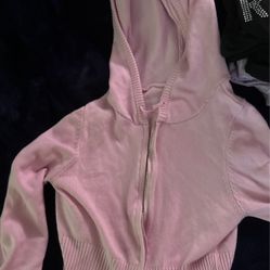 Y2K Pink Crop Top Jacket 