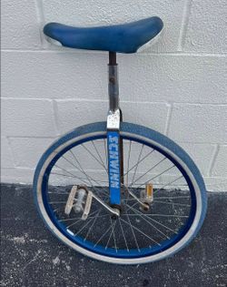 1985 Vintage Schwinn 24" Unicycle Blue Classic Used