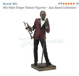 Male Singer Statue Figurine - Jazz Band Collection