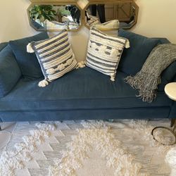 Gorgeous Blue Velvet Couch/Daybed