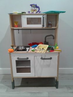 Play Kitchen For Toddlers Wood Material 