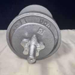 One 30 Lb Adjustable Dumbbell 