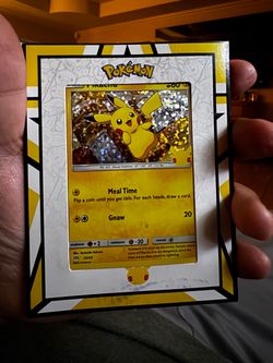 Pikachu trading card McDonald’s card