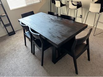 Wooden Dining Room Table Set