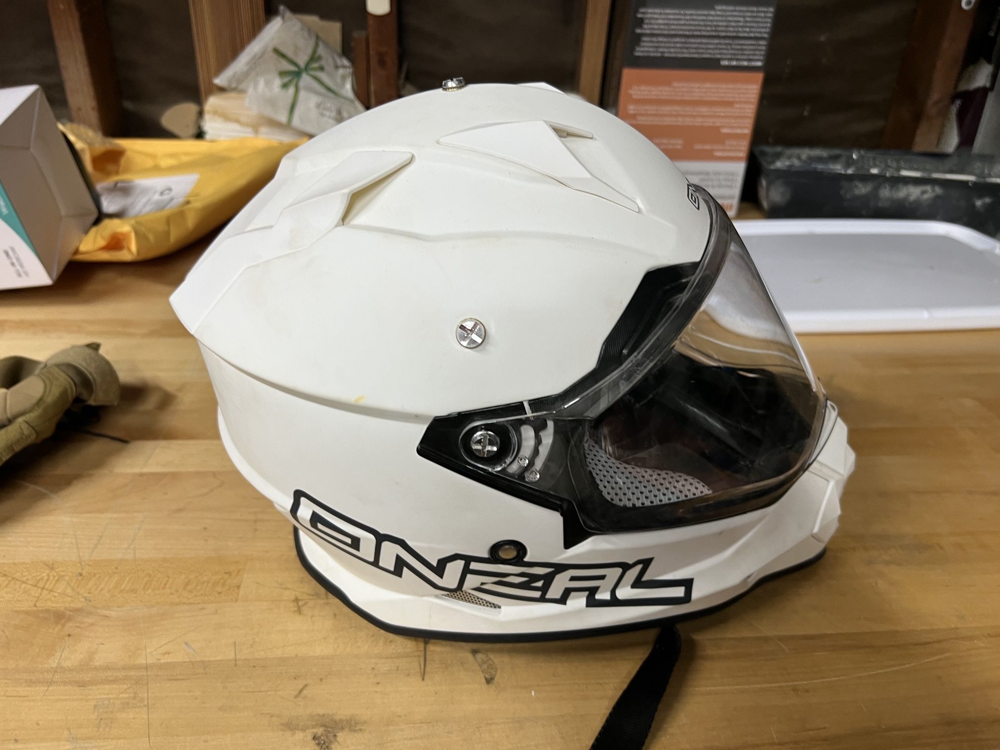 O’Neal Motocross Dirt Bike Motorcycle Helmet Sierra Flat White